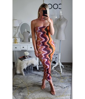 Abstract colors dress