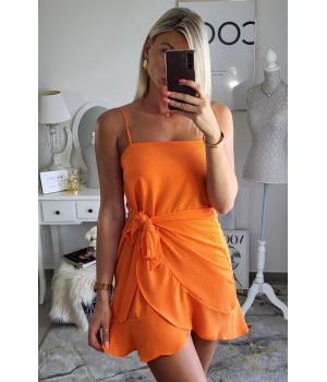 Orange wallet dress