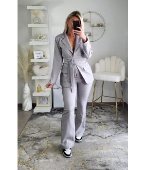 Grey blazer set