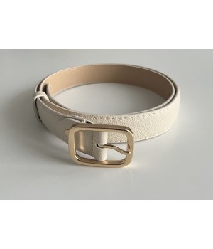 Ceinture fine nude boucle doré