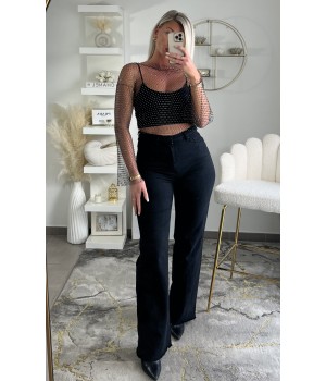 Jeans black flare taille...