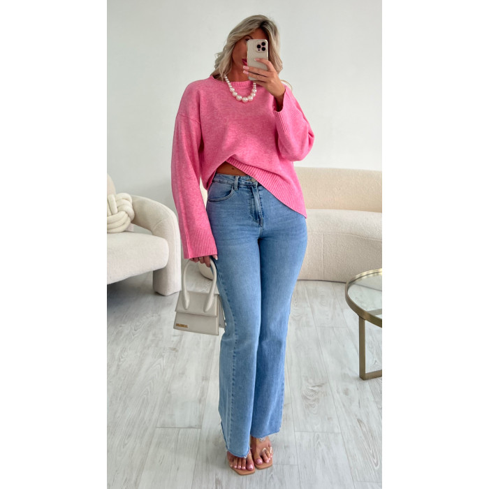 Jean taille haute flare sales