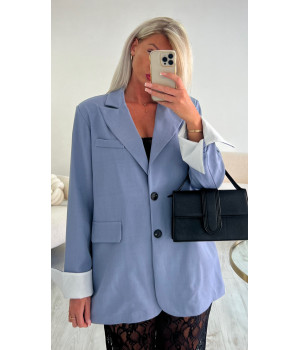 Blazer oversize bleu