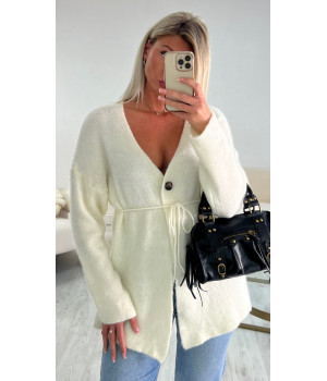 Gilet cintré blanc