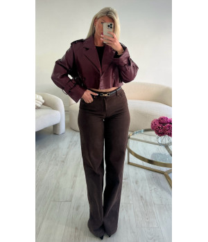 Trench court simili cuir...