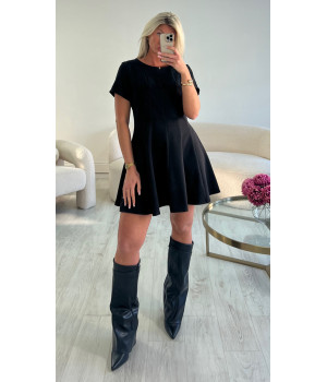 Black skater dress
