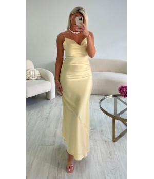 Robe jaune pastel