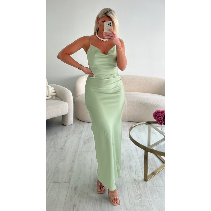 Robe longue verte