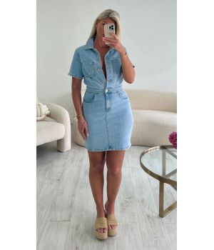 Robe jeans bleue