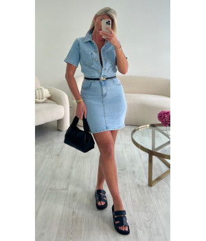 Robe jeans bleue