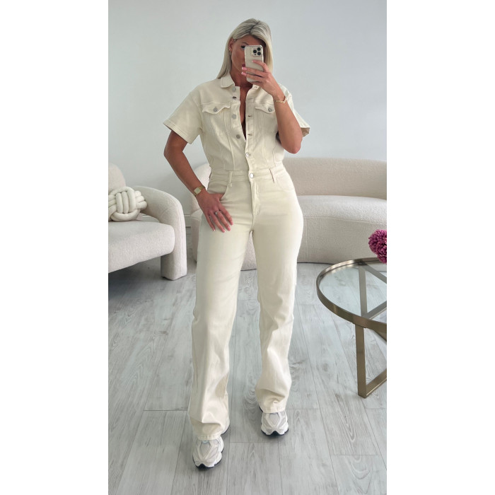 Combipantalon jeans beige Premium