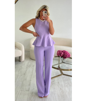 Top péplum lila