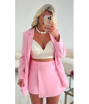 Candy pink skirt short