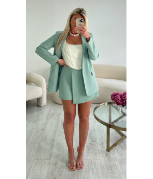 Jupe short vert d'eau