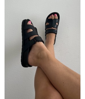 Black Cyprus flip-flops