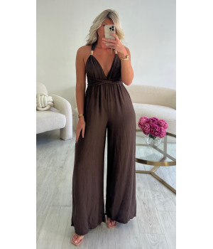 Combipantalon dos nu chocolat