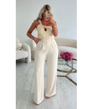 Top gold fleurs ivoire