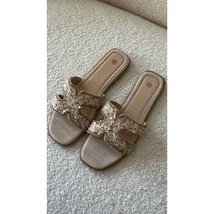 Claquettes H gold