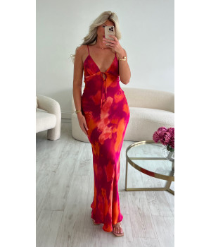 Robe longue dos nu colors