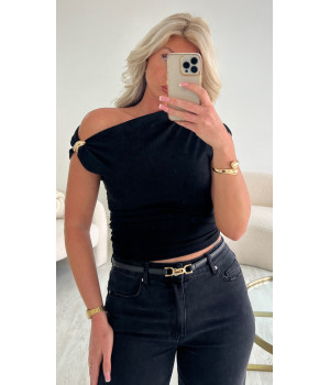 Top black with gold details