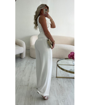 Pantalon fluide blanc