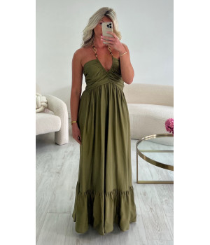robe longue kaki