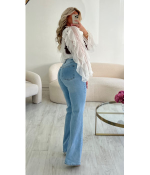 Jeans extra long bleu flare...