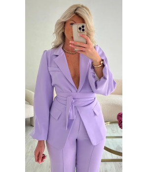 Lyla slim-fit blazer with...