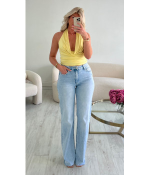 Jeans évasé bleu clair