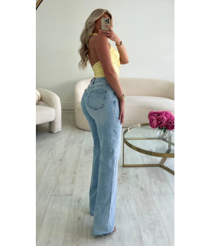 Jeans évasé bleu clair