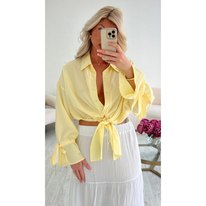 Chemise noeud jaune