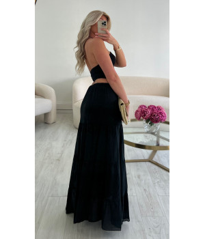 Top bijoux noir