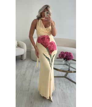 Pastel flower tulle dress
