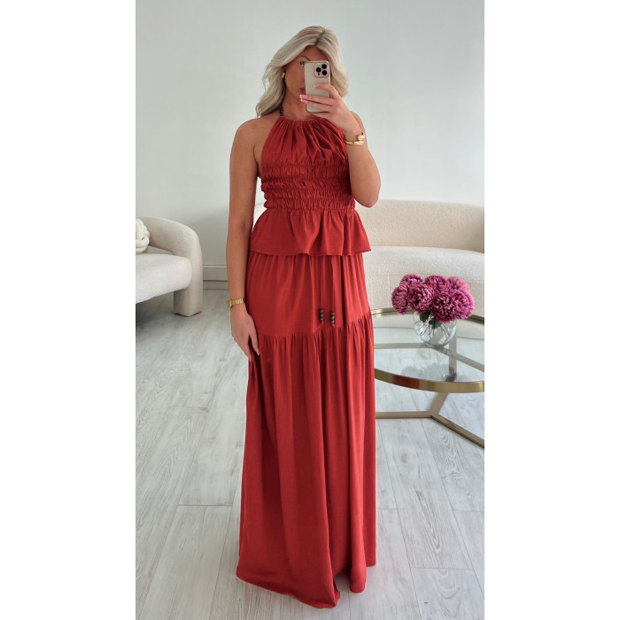 Ensemble lin terracotta