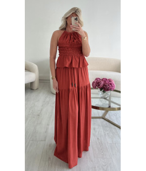 Ensemble lin terracotta