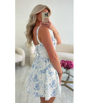 Robe fleurie bleue