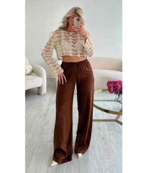 Pantalon lin choco