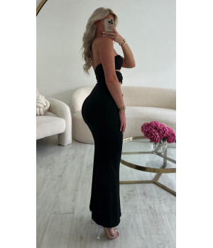 robe noire et dorée
