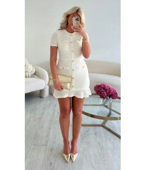 Robe old money blanche