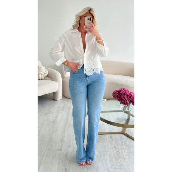 Chemise broderie blanche