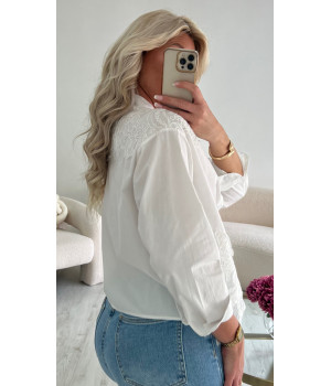 Chemise broderie blanche