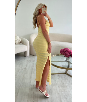Robe jaune poudré
