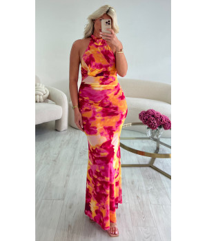 Robe sirène tulle colors