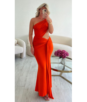 robe longue orange