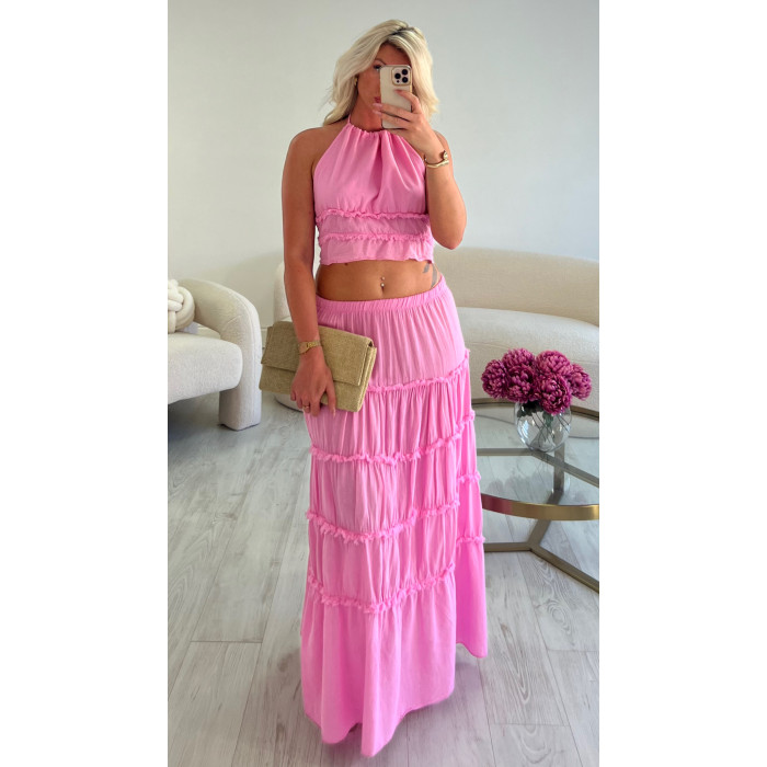 ensemble jupe rose