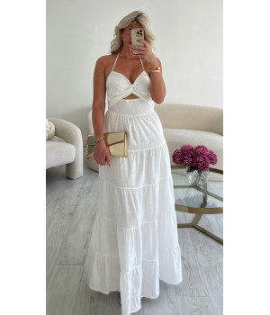 robe longue blanche