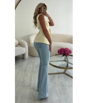 blazer cintré jaune