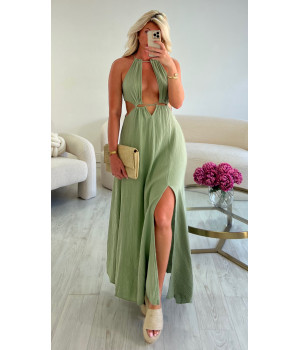 robe longue kaki