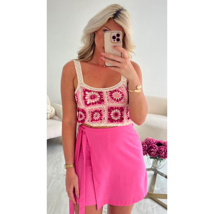 top crochet rose