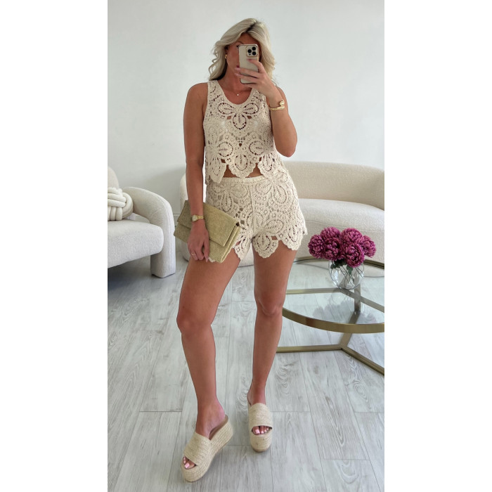 ensemble short crochet